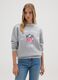 Grey cotton blend sweatshirt regular fit with NFL logo_1