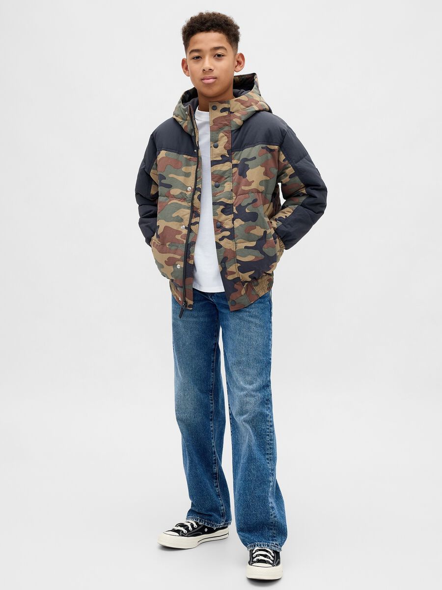 Multicolour camouflage jacket for children_2
