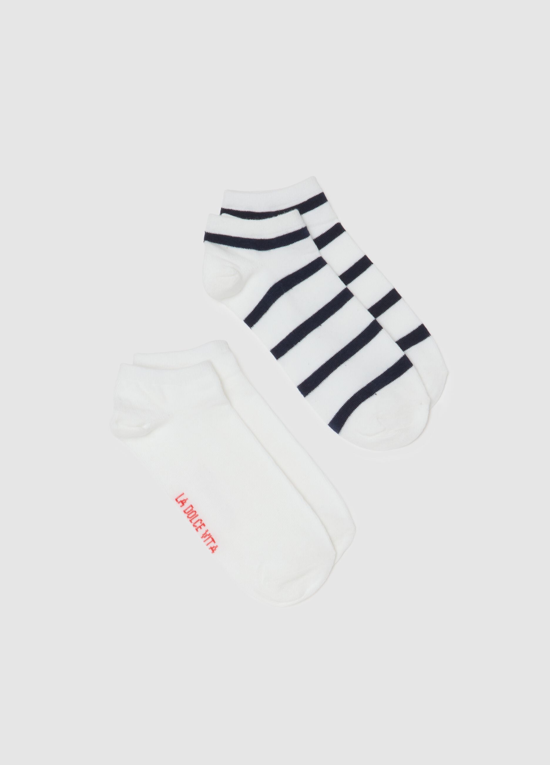 Set of multicoloured cotton blend elasticated socks