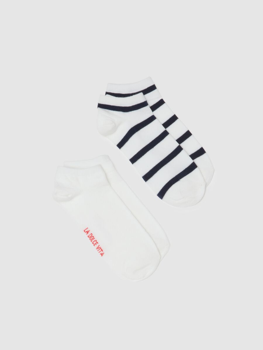 Set of multicoloured cotton blend elasticated socks_0