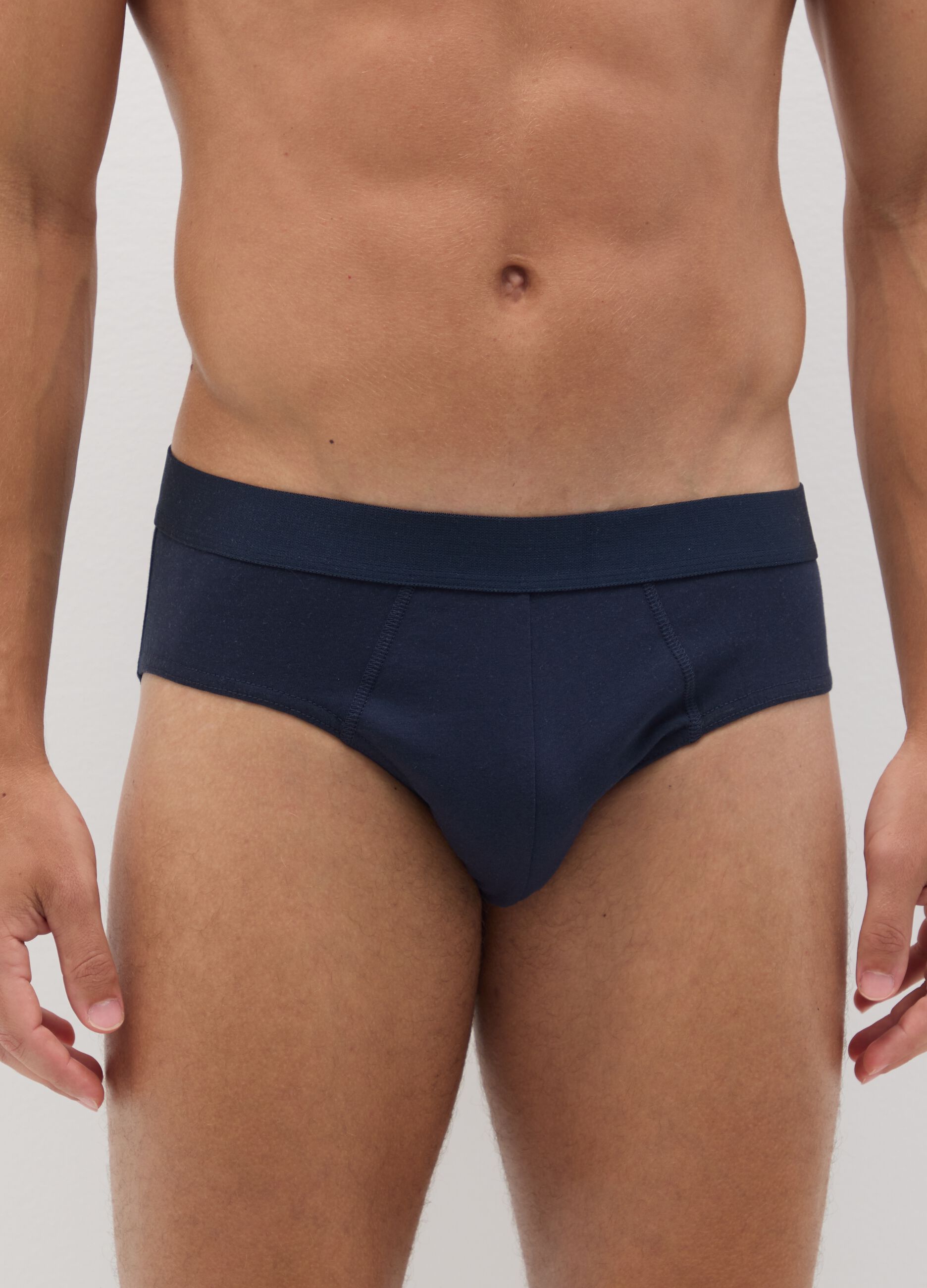 Set of multicolour pure cotton briefs with regular fit