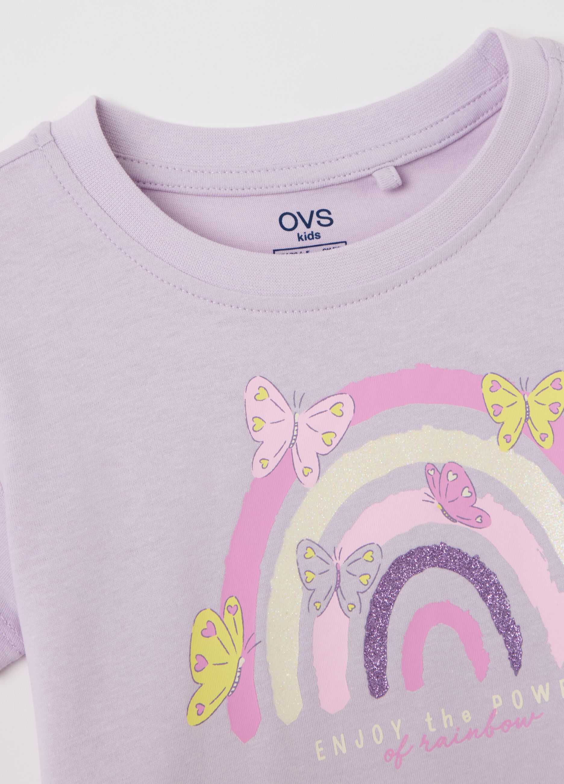 T-shirt in cotone con stampa 