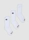 3-pack of white sporty socks in stretchy organic cotton_0