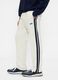 Men's White Trousers in Cotton and Polyester Blend_4