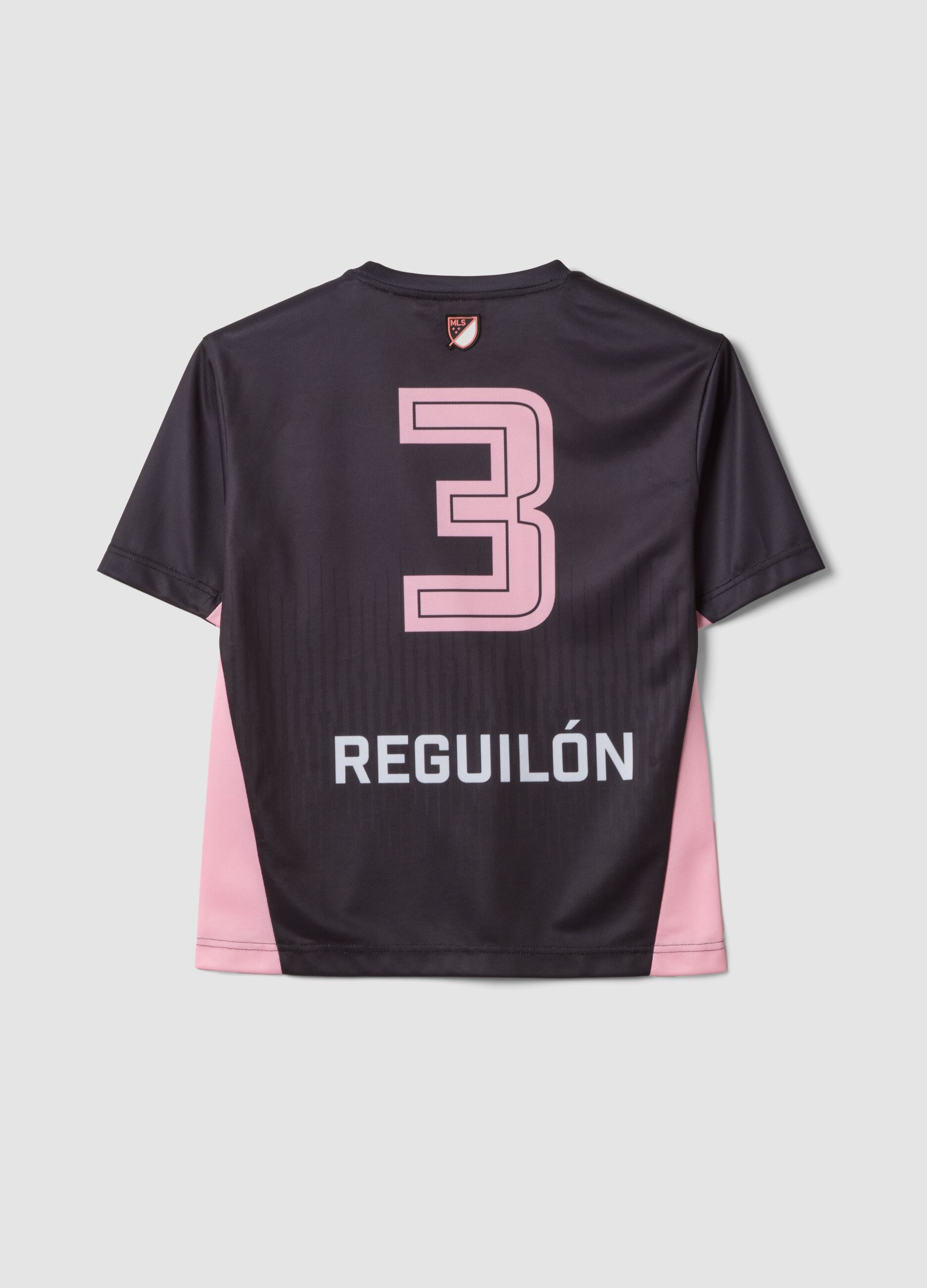Black regular-fit short-sleeve T-shirt