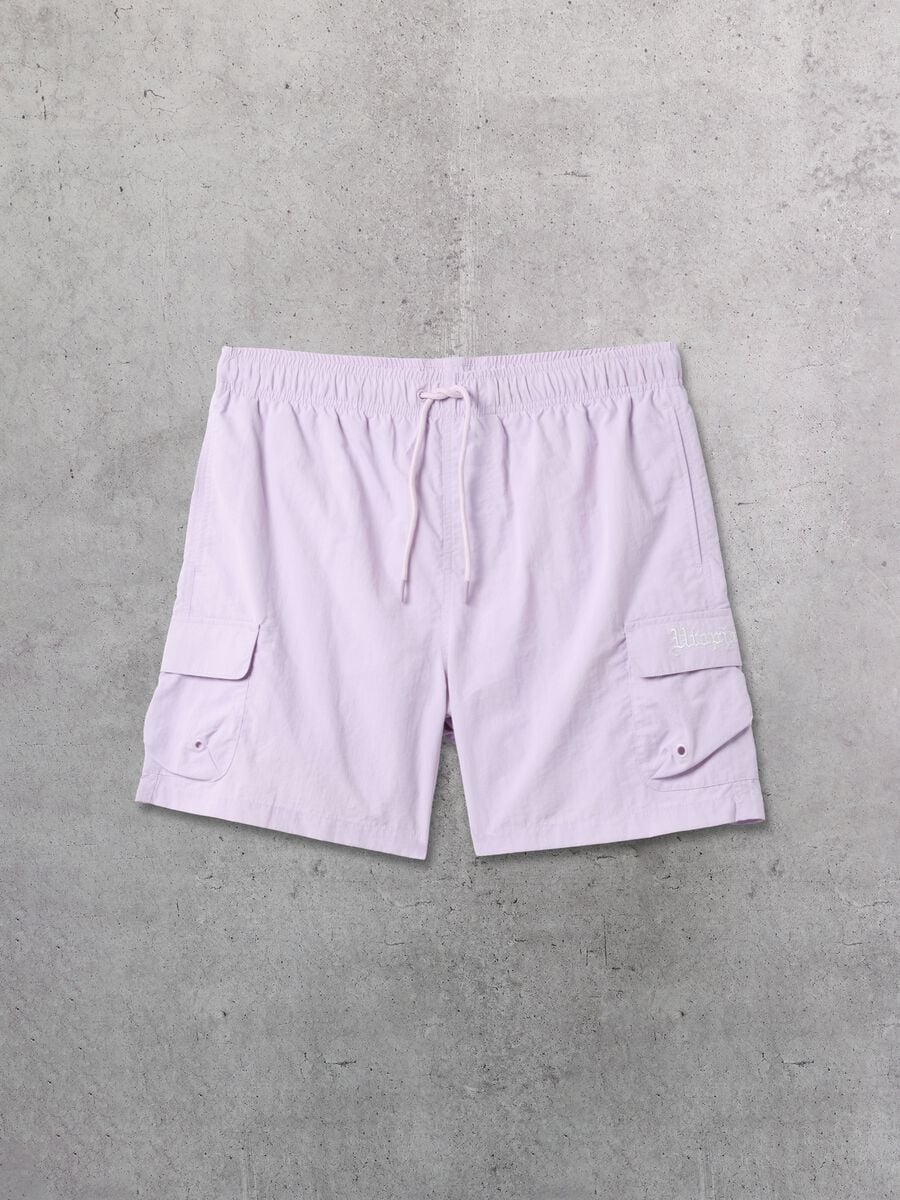 Cargo Swim Shorts Pastel Lilac_4