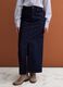 Blue midi skirt in pure cotton denim_1