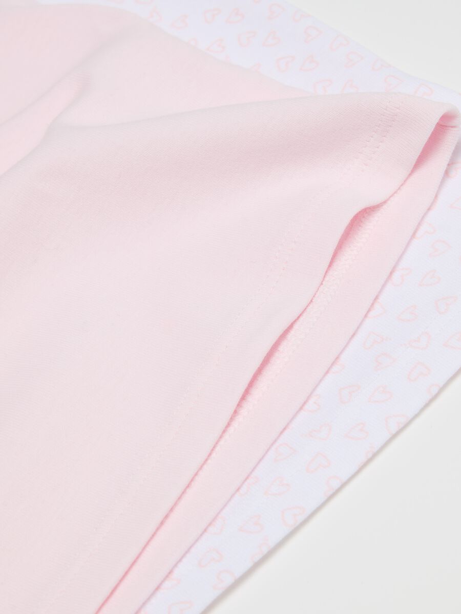 Two-pack vests in cotton with bow and print_3