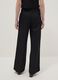 Black linen-viscose blend straight-fit trousers_2