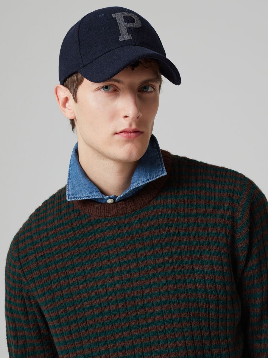 Pullover a coste con fantasia a righe_1