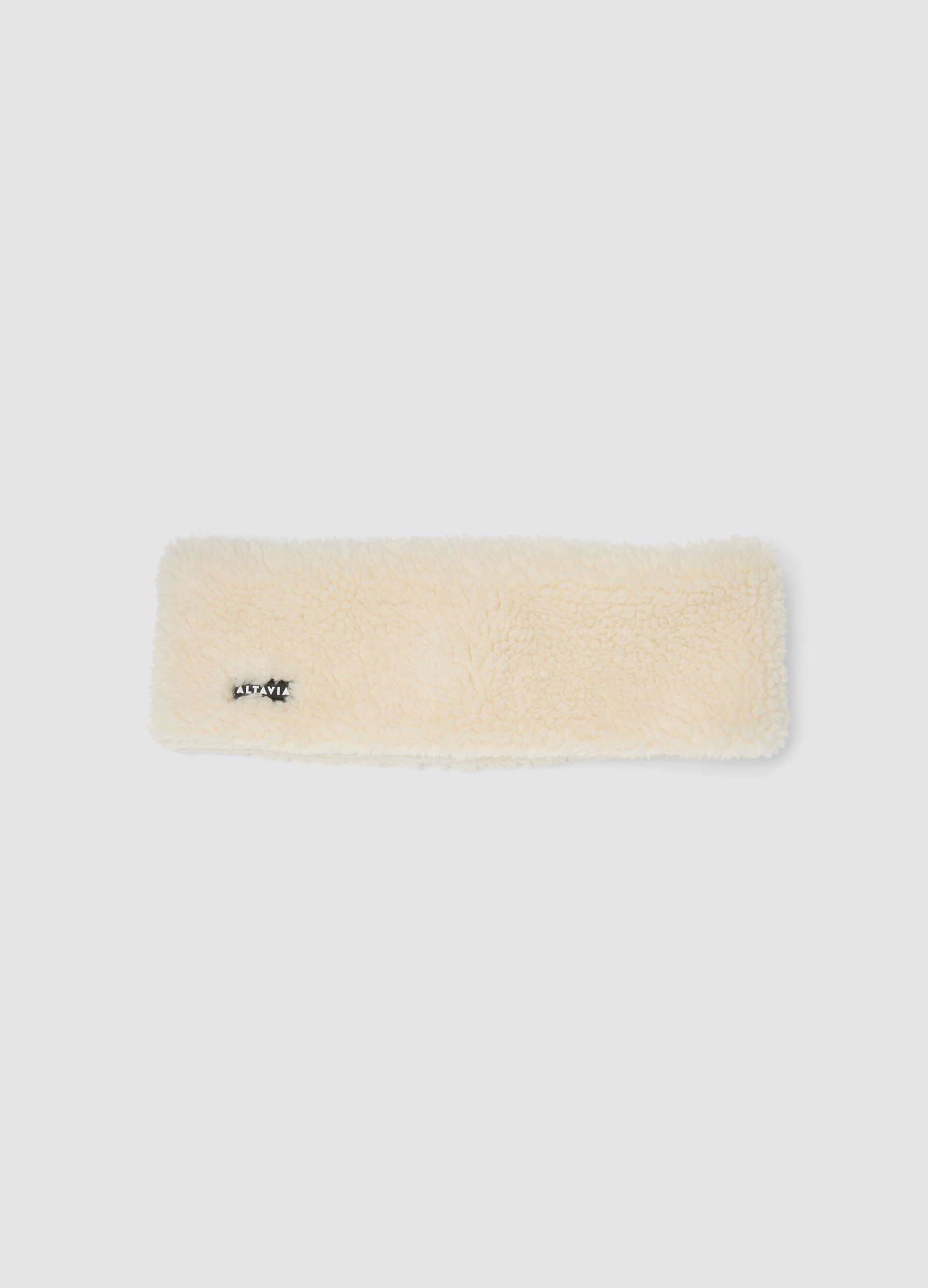 Teddy-effect headband ALTAVIA WITH DEBORAH COMPAGNONI
