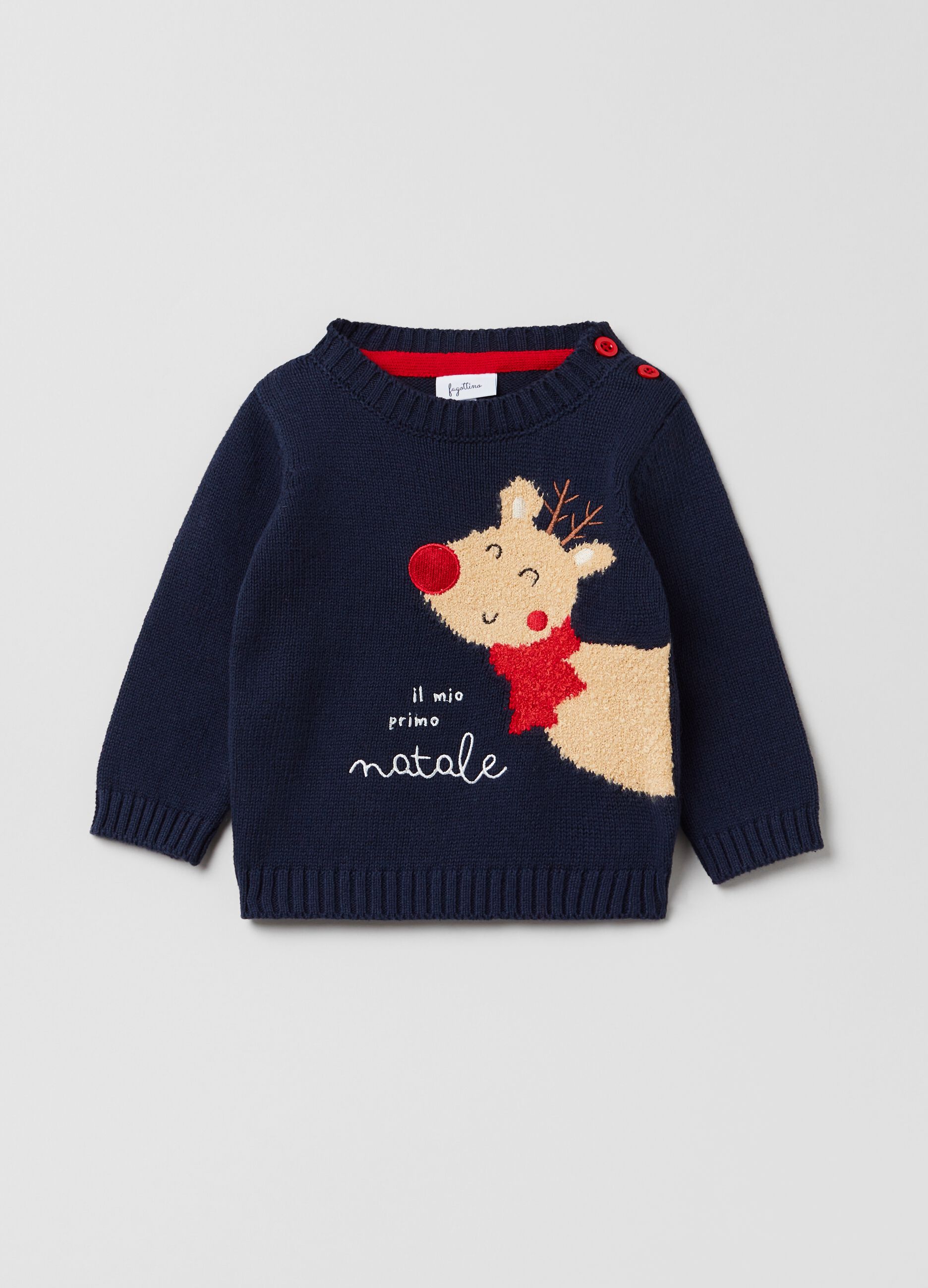 Christmas Jumper con Renna Rudolph jacquard_0