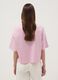 Pink striped pure cotton T-shirt_3