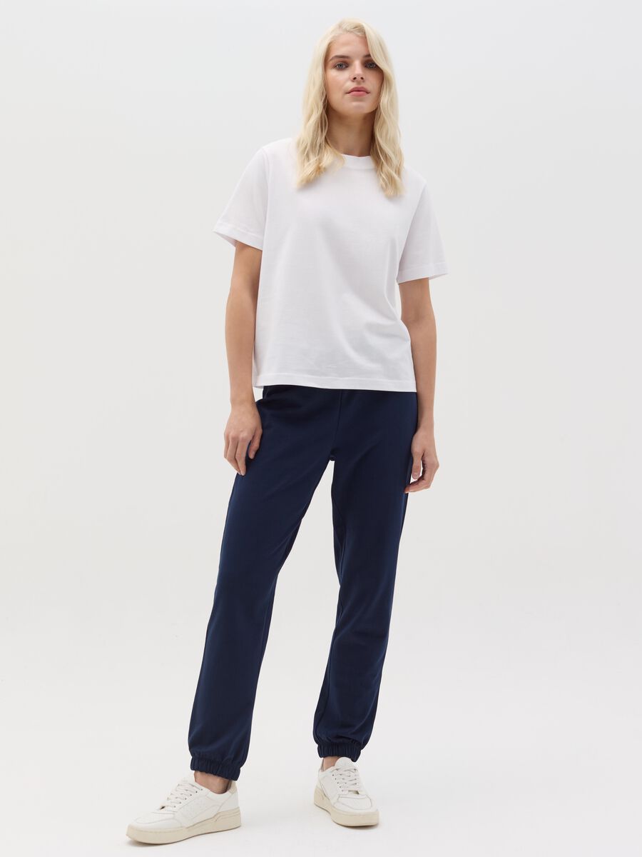 Plush joggers with drawstring_0
