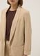 Beige regular-fit buttonless blazer_3