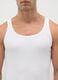 Men's White Sleeveless Cotton Shirt_1