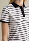 Black and white striped polo shirt in piquet_2
