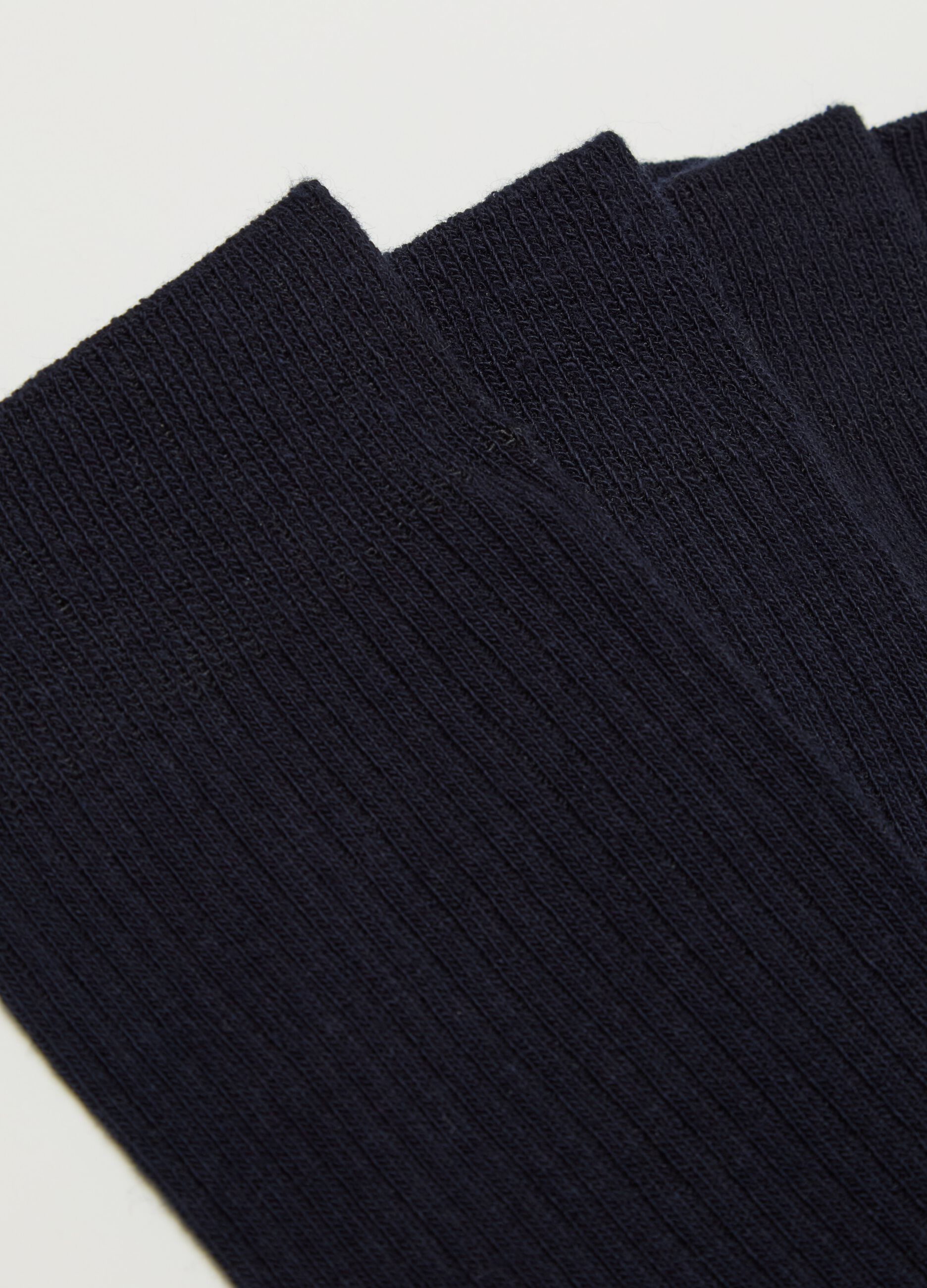 Three-pair pack ribbed midi socks