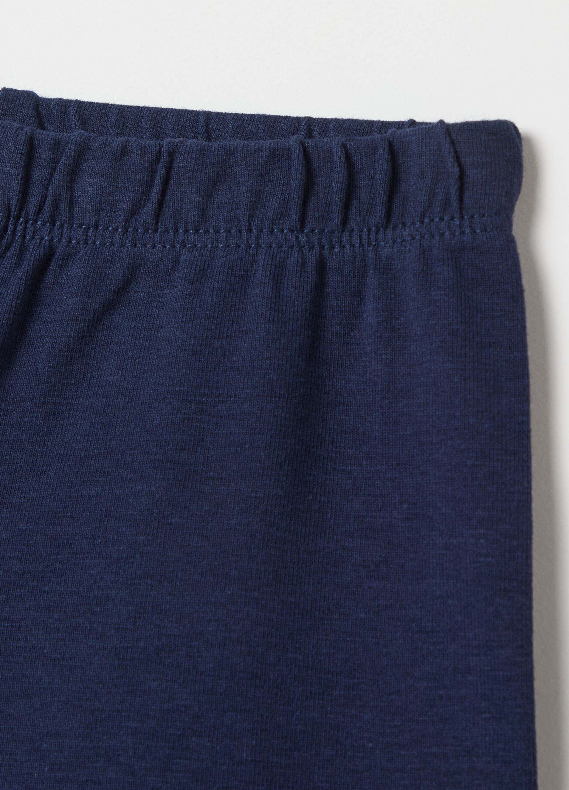 Stretch cotton leggings