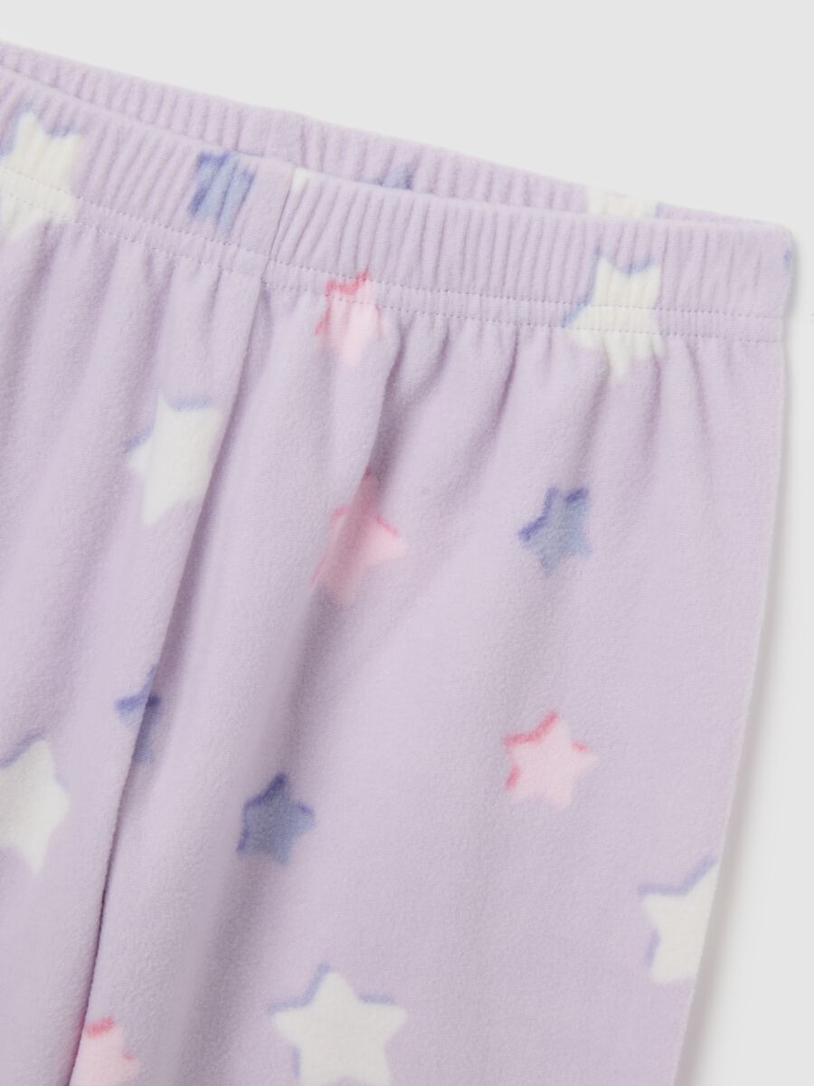 Purple Fleece Pyjamas for Girls_3