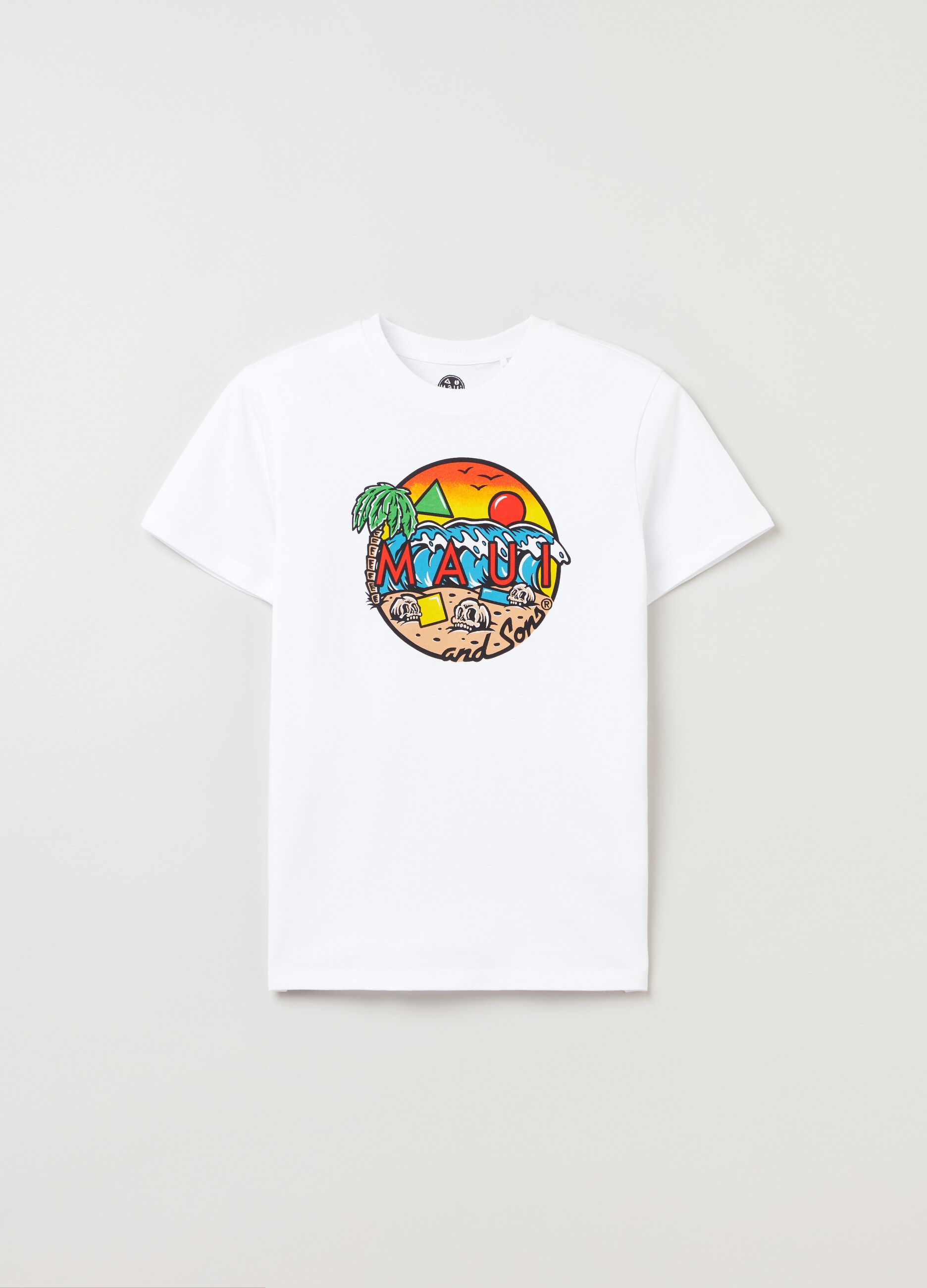 Maui and Sons T-shirt in cotton with round neck