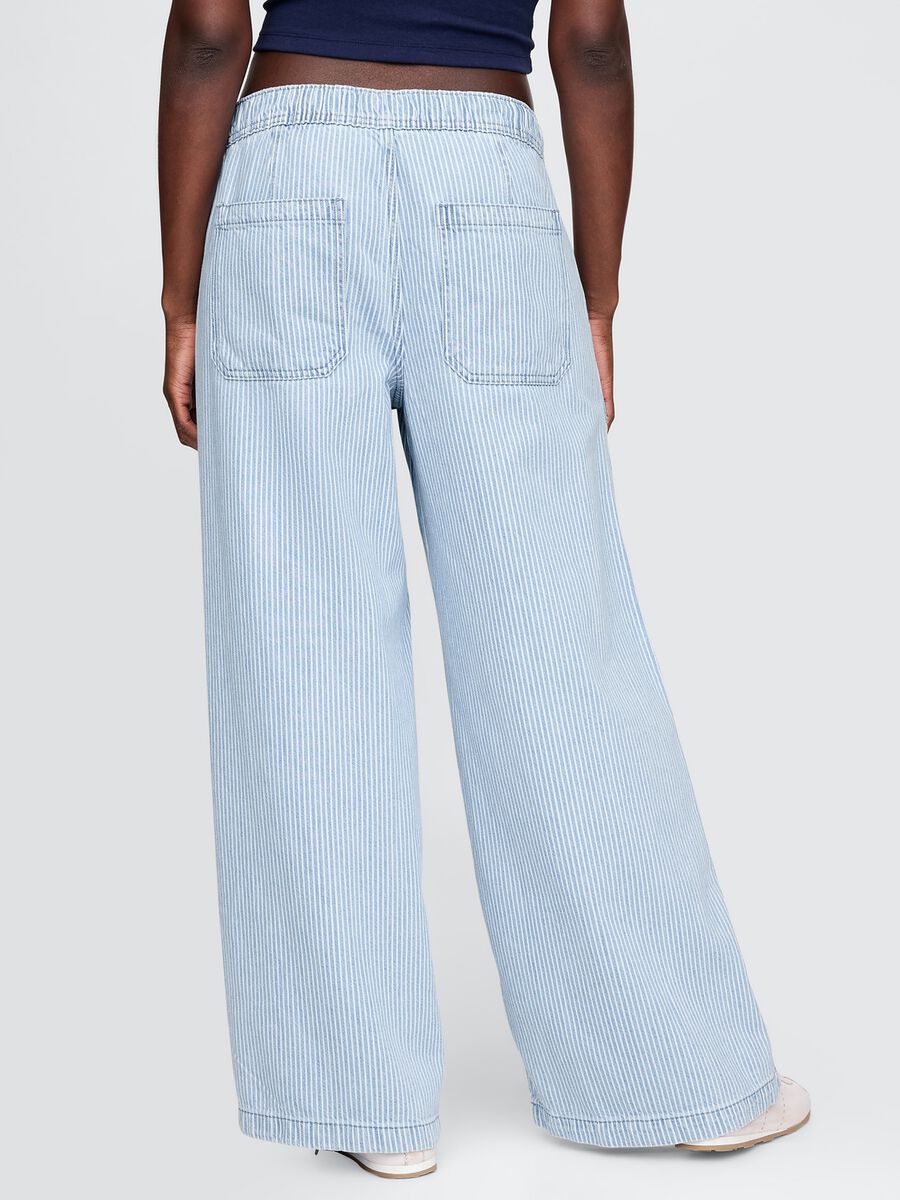 Wide Leg Light Denim Trousers by Gap_2