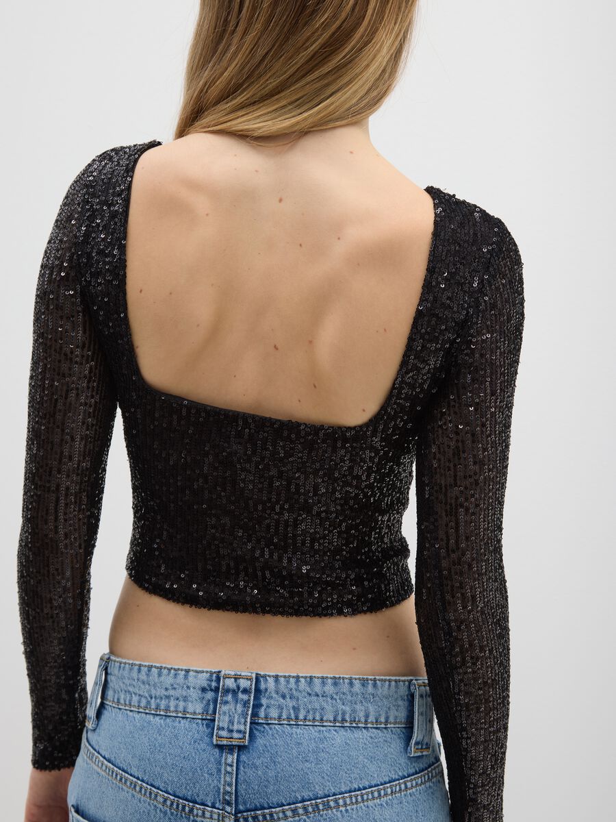 Black long-sleeve t-shirt with sequins_3