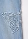 Denim jeans with butterfly embroidery_2