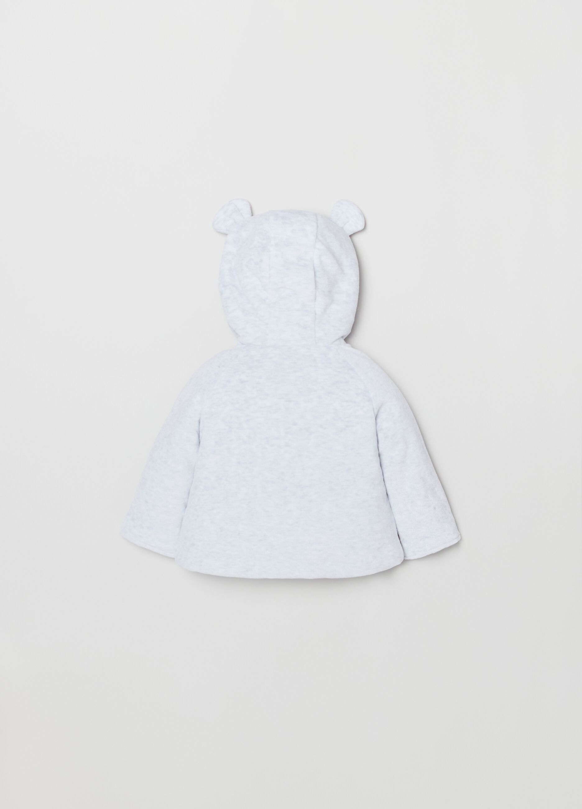 Giacca in velour con ricamo Topolino