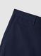 Blue Regular Fit Stretch Cotton Trousers_5
