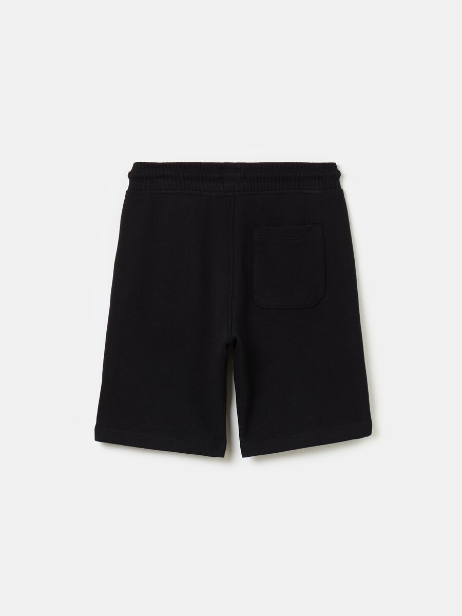 Essential Bermuda shorts in organic cotton fleece_1