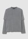 Double Layer Longsleeve Vintage Grey_5