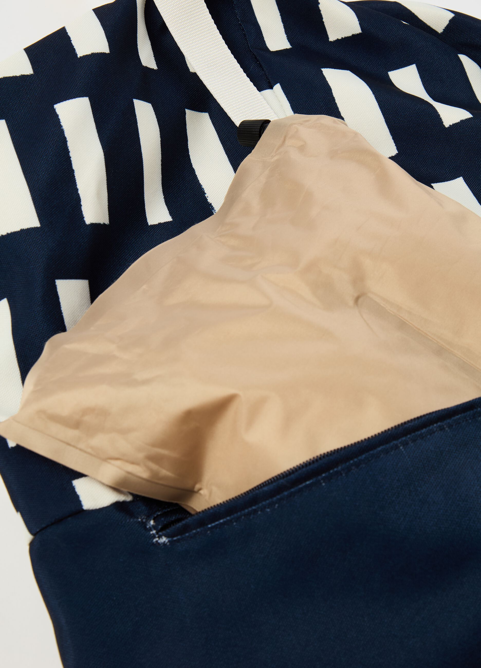 Pillow bag in tela con stampa