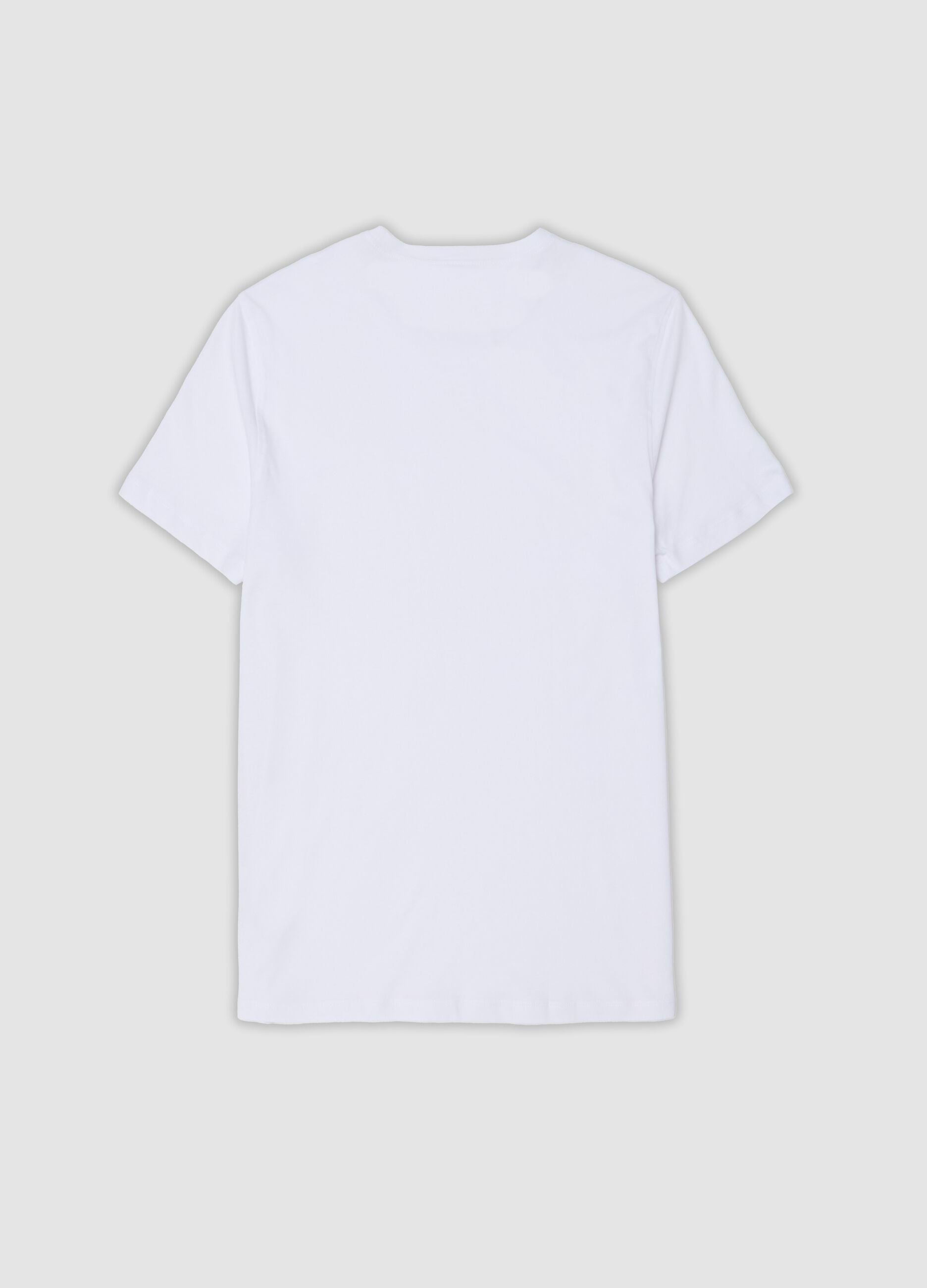 2-pack of white crew-neck T-shirts in pure extra-fine cotton