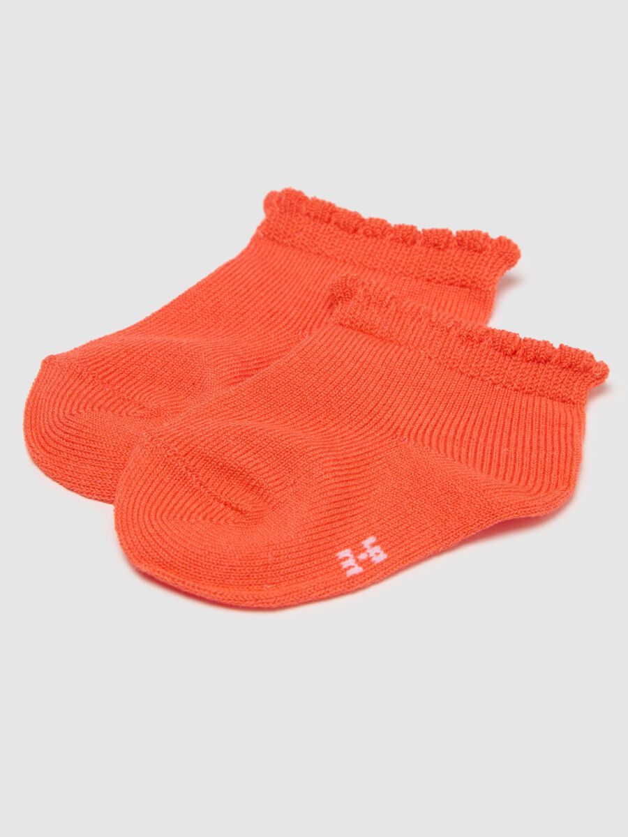 Girls' multicoloured cotton blend stretch socks_2