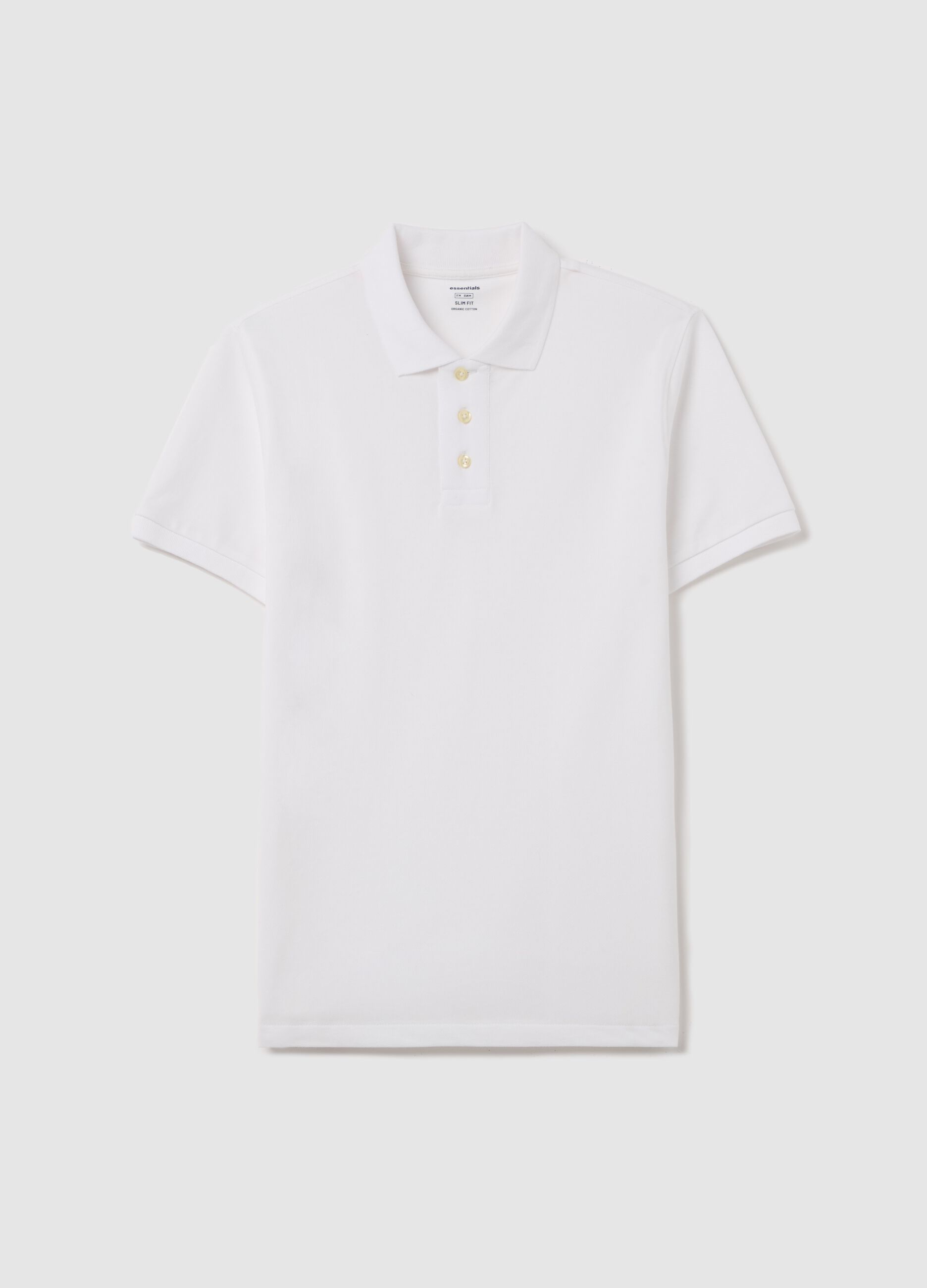 Polo shirt in organic cotton piquet
