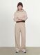 White cotton-blend straight-fit joggers_0