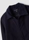 Shacket blu navy imbottita in puro cotone regular fit con colletto a contrasto_2