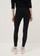 Leggings in cotone elasticizzato nero slim fit_2