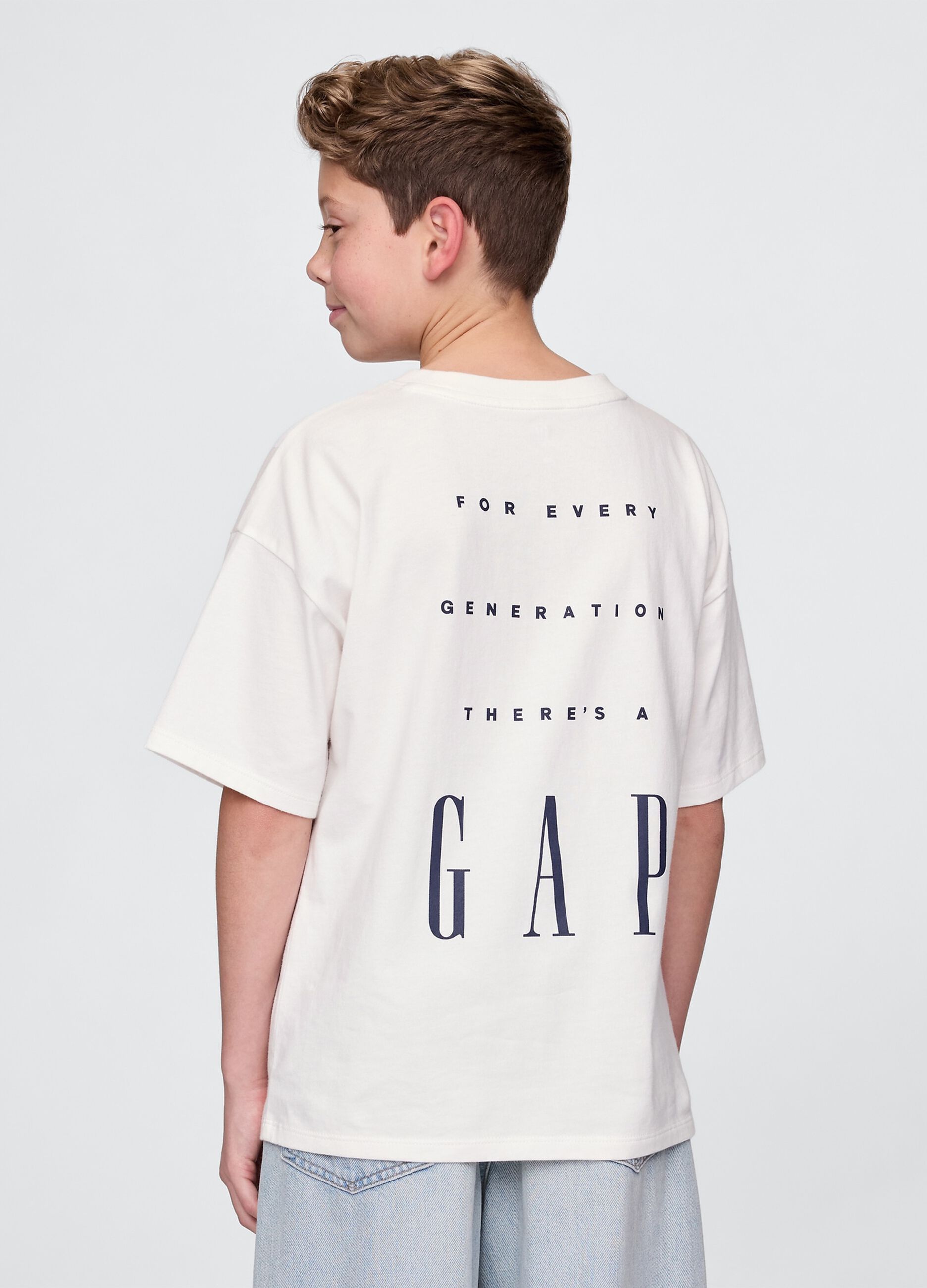 White pure cotton T-shirt GAP Kids