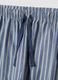 Blue pure organic cotton pyjamas with grandad collar, regular fit_5