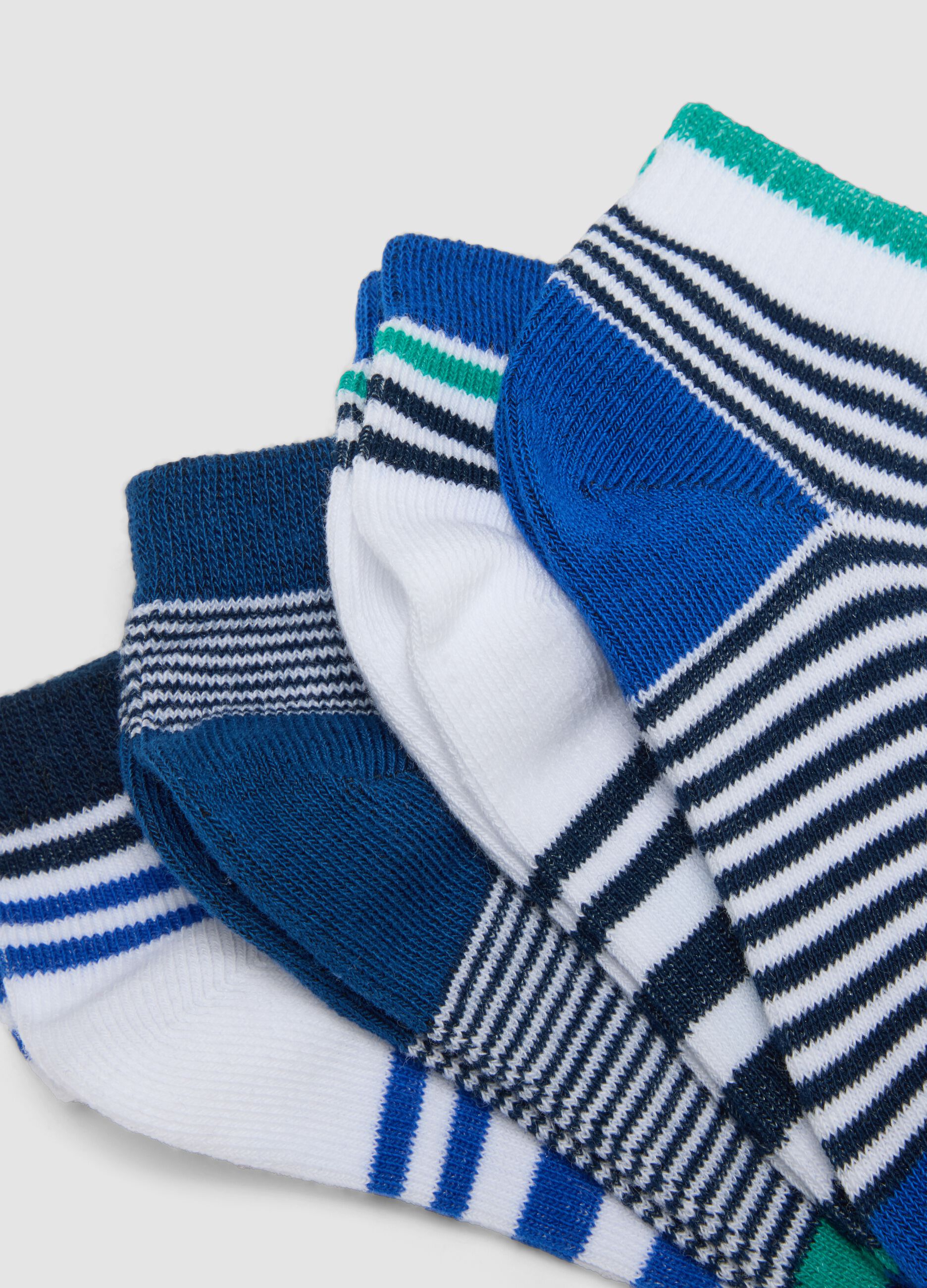 Boys' multicolour stretch cotton-blend sock multipack