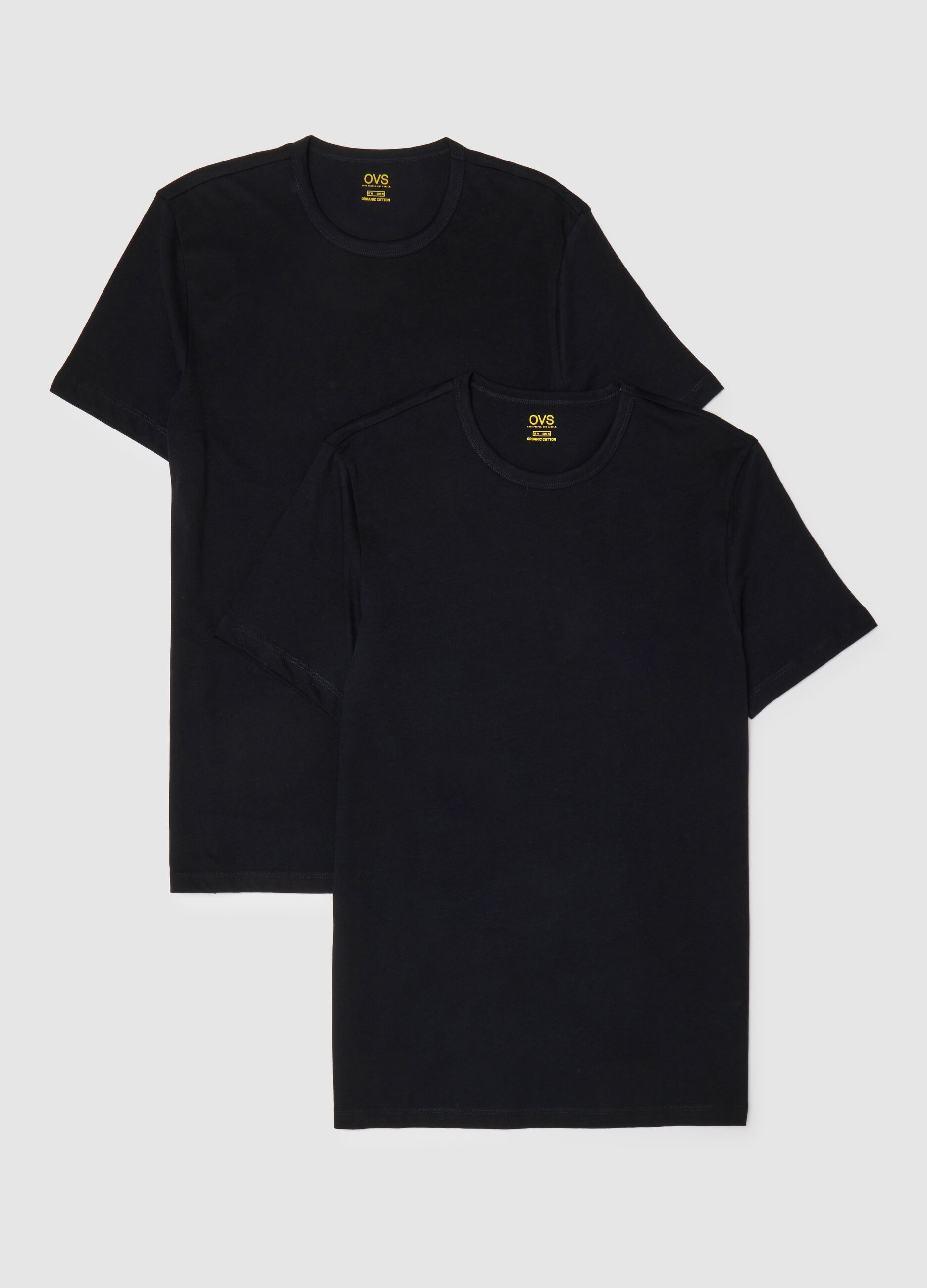 Men's pure cotton black regular fit t-shirt