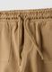 Boys' Regular Fit Beige Pure Cotton Shorts_2