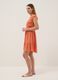 Orange Maternity Dress in Pure Viscose_1