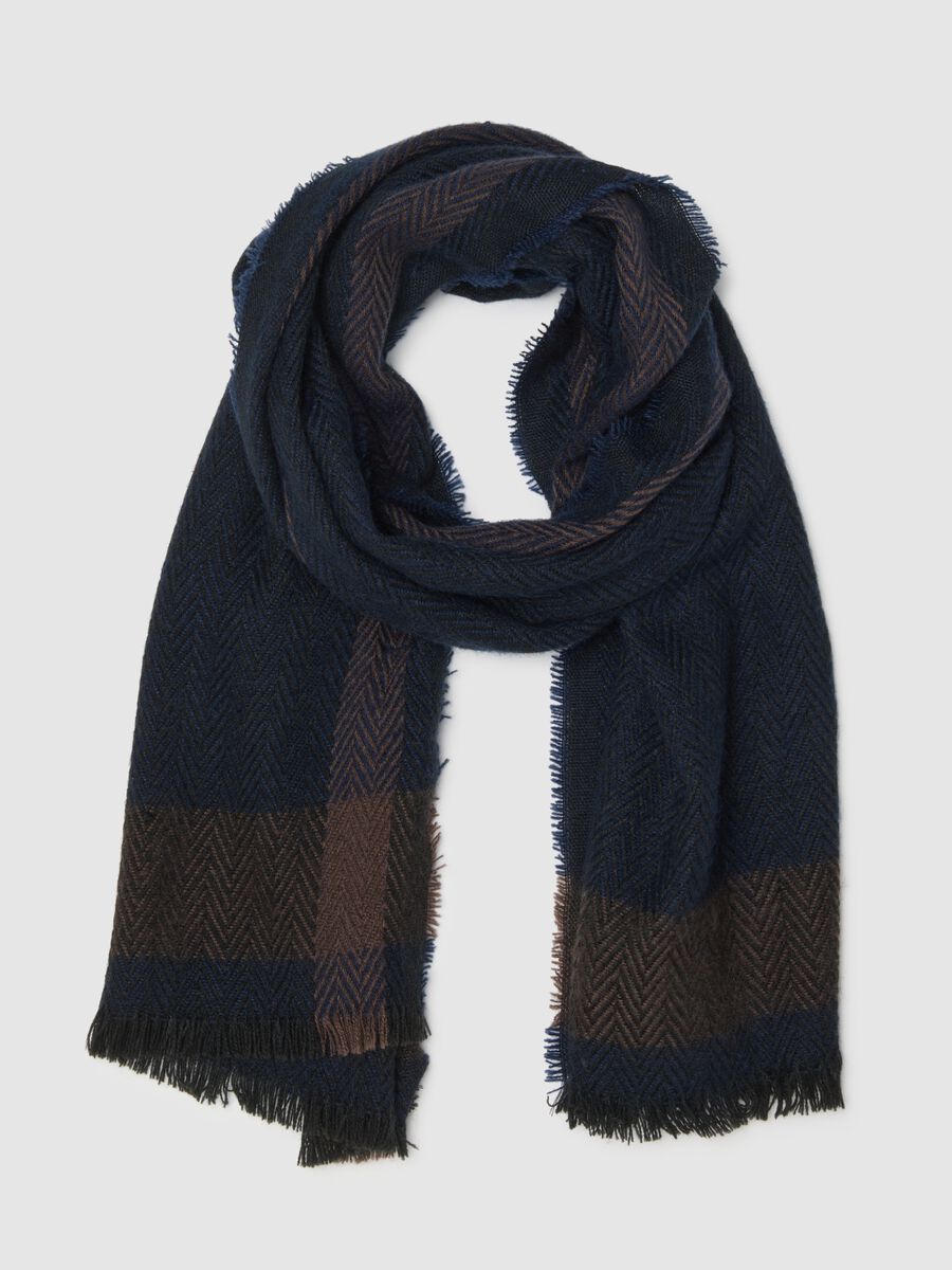 Sciarpa blu pesante_0