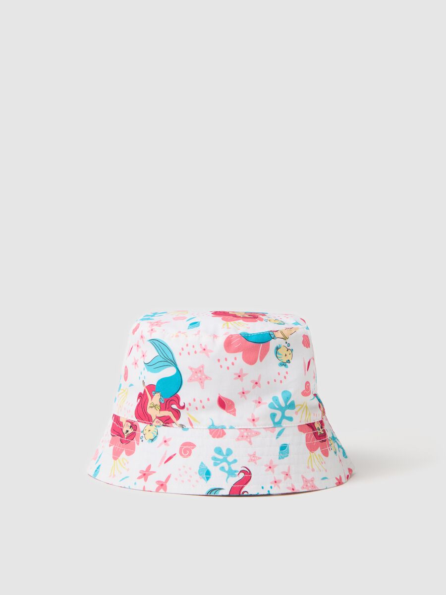 Bucket hat with The Little Mermaid print in cotton_0