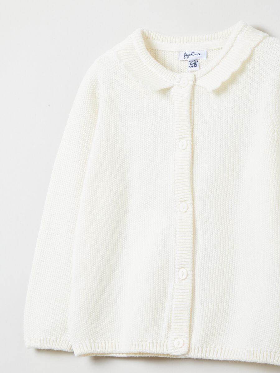 Cardigan in cotone con colletto_2