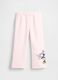 Baby girls' pink cotton blend trousers regular fit with Minnie_0