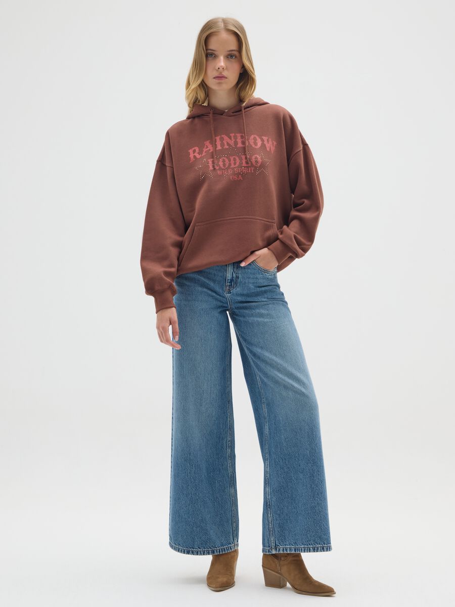 Brown Regular Fit Cotton Blend Sweatshirt_1